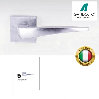 Coppia maniglie maniglia per porte interne modello TRENTO, design slanciato - Immagine 1 di 2