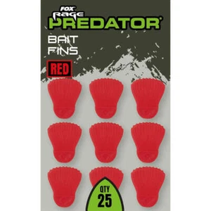 Fox Rage Predator Red Bait Fins NEW FAC104 Pike Predator Treble Hook Bait Fins - Picture 1 of 3
