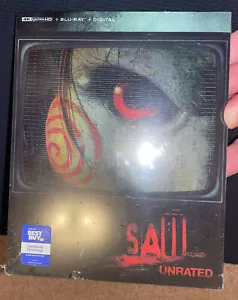 Saw - 4K Steelbook+ Blu Ray + Digital (New Sealed SOLD OUT! OOP - Picture 1 of 12