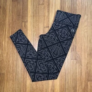 Leggings Victoria's Secret nero grigio geometrico ali d'angelo abbigliamento attivo S - Foto 1 di 5