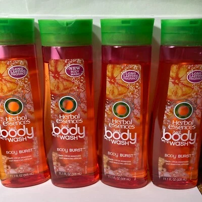 Herbal Essences Body Wash Body Burst 4 botellas DESCONTINUADO 11,1 FL OZ Foto 1 de 4