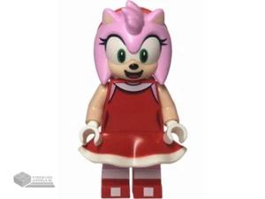LEGO® Minifig son005 - Amy Rose - Red Dress - Imagen 1 de 1
