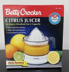 NEW Vintage Betty Crocker Citrus Juicer 14 Oz. Breakfast For 2 Capacity Free S&H - Picture 1 of 5