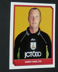 #60 GARY WALSH BRADFORD CITY BANTAMS MERLIN'S PREMIER LEAGUE FOOTBALL 1999-2000