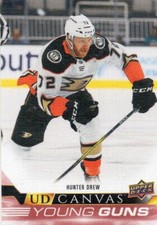 2022-23 Upper Deck Canvas C229 Hunter Drew YG RC