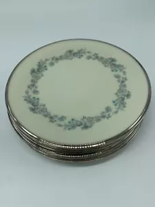 6 platos de ensalada de repetidor Lenox con borde de platino 9 pulgadas - Imagen 1 de 3