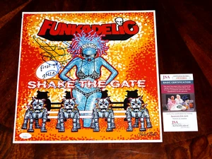 FUNKADELIC GEORGE CLINTON SIGNED SHAKE THE GATE 12X12 ALBUM COVER PHOTO JSA!!! - Picture 1 of 1