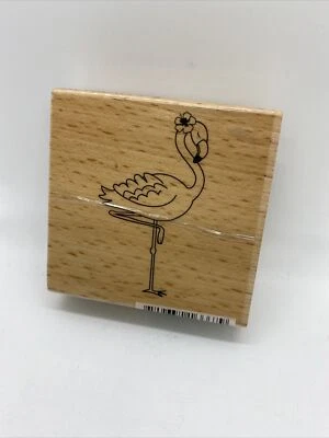 Sello de goma flamenco Hampton Art Studio G Hot Fudge Studio 2,5" x 2,5" Foto 1 de 2