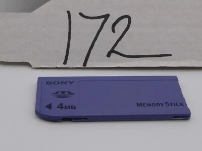 Sony MemoryStick 4mb MS Memory Card for Phone/Camera/PSP/ VAIO Purple MSA-4 - Image 1 of 4