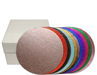 THE CAKE & SUGARCRAFT STORE LTD Round Board and Box Coloured Cake Board Box Board Single Drum