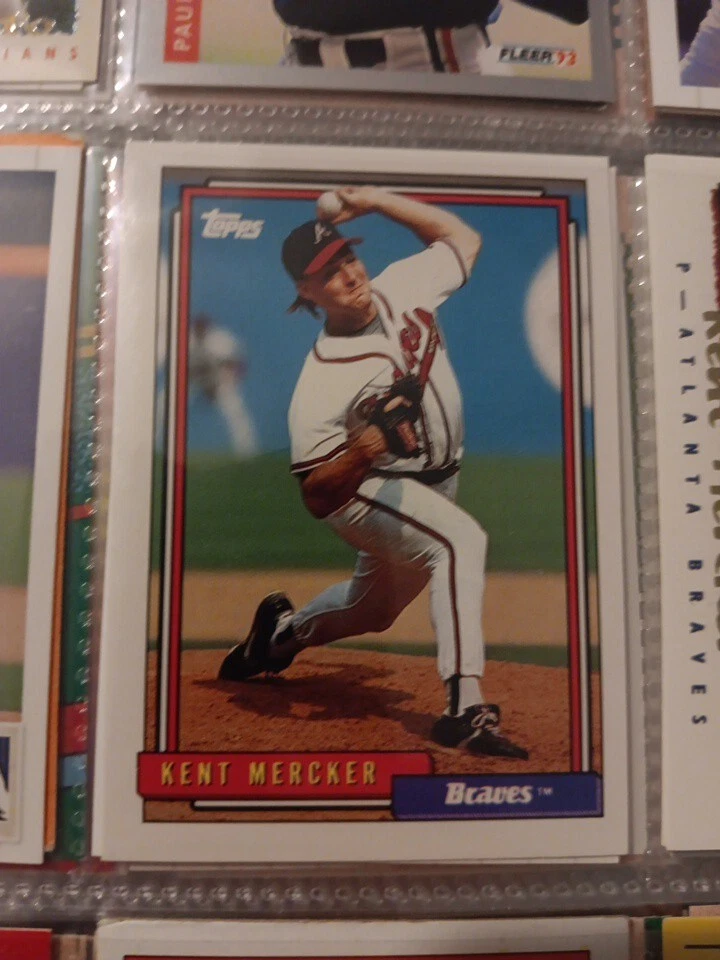 1992 Topps - #596 Kent Mercker - Image 1 of 1