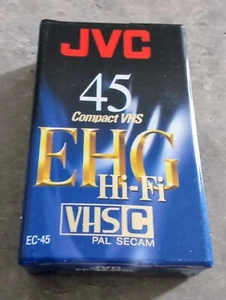 Cassette K7 COMPACT VHS C JVC 45 EHG HI-FI PAL SECAM NEUVE EMBALLÉE    C24 - Photo 1 sur 2