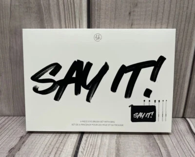 BH Cosmetics Say It! 6 Piece Eye Brush Set With Cosmetic Bag - Image 1 of 3