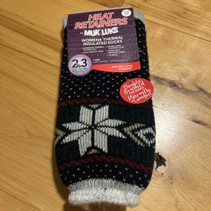 Ladys Muk Luks | Heat Retainers | Thermal Insulated Socks | Size 6-11 - Picture 1 of 2
