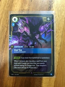 Riftbound Kai'sa Karte Kaisa Karte 112/298 TCG Foil League Of Legends Menge - Bild 1 von 3
