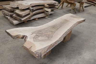 Walnut Tabletop / Dining Table /  Worktop - Planed Raw Finish - Image 1 of 4