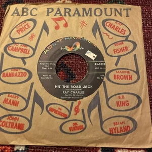 1961 Ray Charles Hit The Road Jack – ABC-Paramount 10244 45 RPM Tested - Picture 1 of 3