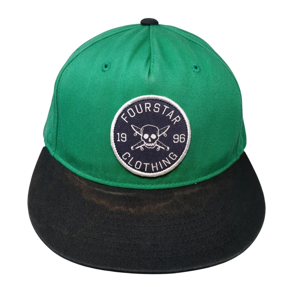 Fourstar Clothing 1996 Snapback 5 Panel Cap Green One Size Adjustable Cotton - Image 1 of 4
