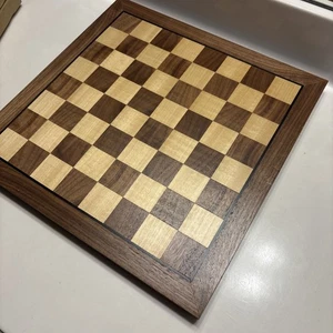 ANTIKES SCHACHBRETT ENGLISCHER JAQUES STIL CLUB GRÖSSE 15” x 15” (64 Quadrat) VINTAGE - Bild 1 von 11