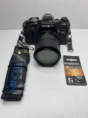 Minolta X-700 35mm SLR Film Camera – Tested & Working w/ Zoom Lens & Strap - Image 1 of 4