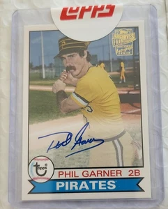 PHIL GARNER Pirates *2018 Topps Archives Fan Favorites On Card Auto* #FFA-PG - Picture 1 of 2