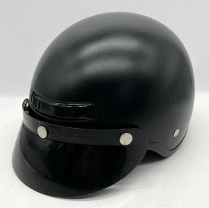 HJC DOT Flat Black, Half Helmet and Visor -Size Medium *Ships Fast - Picture 1 of 7