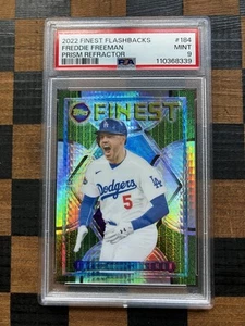  Raro Freddie Freeman 2022 Topps Finest Flashback Prism Refractor #184 PSA 9/35 - Imagen 1 de 2