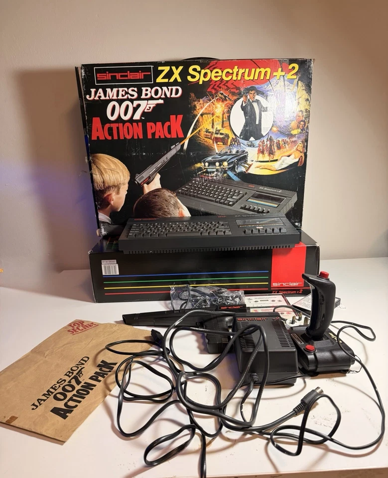 ZX Spectrum +2 James Bond 007 Action Pack Incomplete & Untested - Image 1 of 4