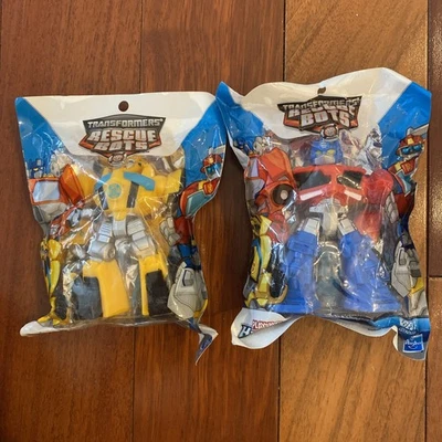 Lote de 2 Transformers Rescue Bots Playskool Heroes Bumblebee & Optimus Prime Nuevos Foto 1 de 4