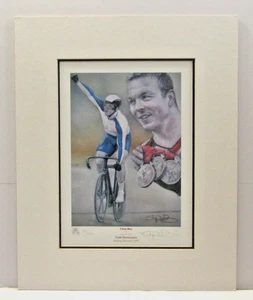 Chris Hoy Total Dominance Limited Edition Mounted Print by Stephen Doig - Picture 1 of 1