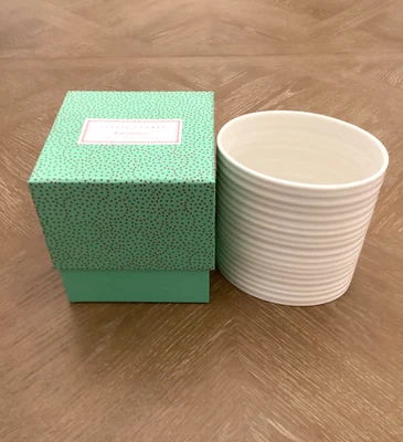 Tarro grande de utensilios acanalados de cerámica ovalada Sophie Conran para Portmeirion nuevo sin etiquetas Foto 1 de 4