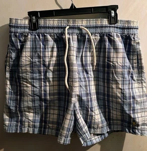 Polo Ralph Lauren Badehose Herren Large kariert 5,5” Schrittlänge Mesh gefüttert - Bild 1 von 8