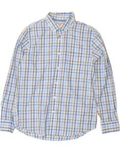 DOCKERS Mens Shirt Medium Blue Check Cotton CH56 - Picture 1 of 3