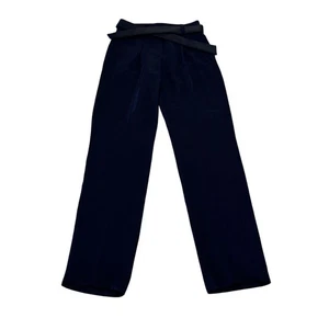 Pantaloni eleganti donna Maje blu navy con cintura plissettata taglia small - Foto 1 di 6
