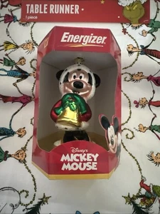 VTG 2000 Energizer Disney Mickey Mouse Minnie Blown Glass Christmas Ornament NOS - Picture 1 of 4