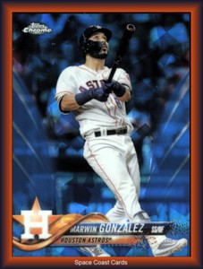 2018 Topps Chrome Sapphire Edition #215 Marwin Gonzalez Houston Astros