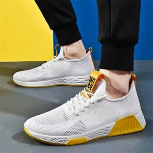 Fashion Lightweight Men Running Shoes Casual Lace Up Athletic Shoes For Walking - Picture 1 of 8
