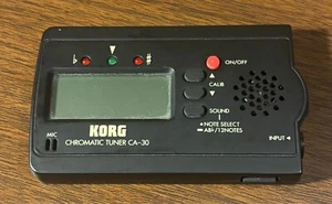 Korg CA-30 Accordatore Cromatico per Chitarra Alta Precisione/Compatto - Testato/Funzionante/Pulito - Foto 1 di 6