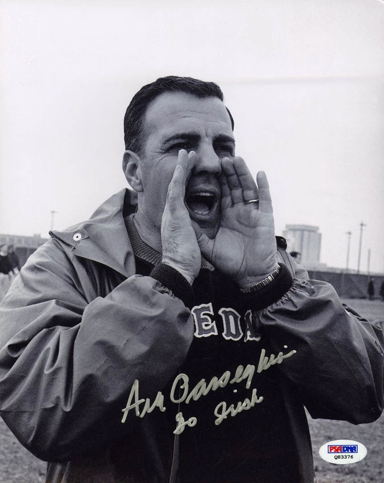 Ara Parseghian SIGNED 8x10 Photo Notre Dame Fighting Irish PSA/DNA AUTOGRAPHED - Image 1 of 1
