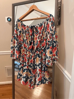 Mameluco Flying Tomato Talla Mediana Multicolor Rojo/Azul/Blanco Foto 1 de 4