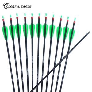 28 "/ 30 "/ 31" Flecha de eje de carbono Tiro con arco Caza Nocks Flechas de arco compuestas / recurvas - Imagen 1 de 9
