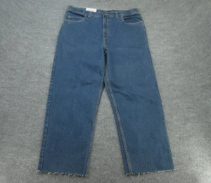 NWT Harbor Bay Jeans Mens 40x34 (Act 40x30) Blue Loose Fit Traditional Denim NEW - Picture 1 of 15