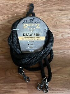 Professional Choice Schutz Brothers Black Soft Poly Cord Draw Reins New