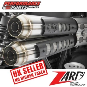 Triumph Scrambler 900 2025 Zard Conical Stainless Road Exhaust Silencers E5 - Picture 1 of 5