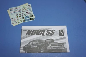 AMT 1972 Nova, Old Pro / INNOVATOR Decals & Instructions (2018 Release) 1/25 - Picture 1 of 4