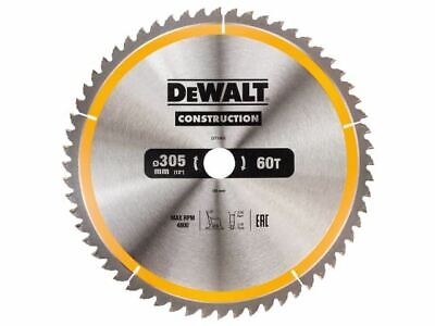 DEWALT Stationary Construction Circular Saw Blade 305 X 30mm X 60T ATB/Neg • 30.11£