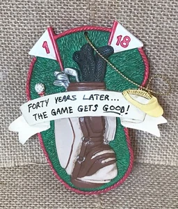 Golf Clubs In Bag Golfer Ornament Christmas Holiday Sports Leisure Funny READ - Picture 1 of 2