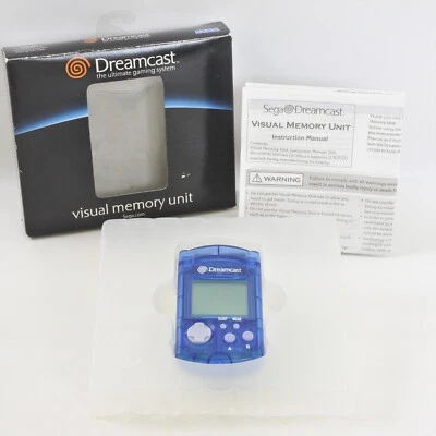 DC Visual Memory HKT-7000 Blue US Ver. Boxed Sega Dreamcast Offcial VMU 2114 - Image 1 of 4