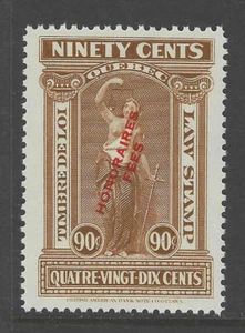 Bigjake: Quebec QL-81, sello legal de 90 centavos - ingresos - Imagen 1 de 2