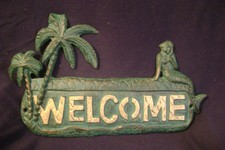 Nautical Welcome Sigh Mermaid / Palm Trees